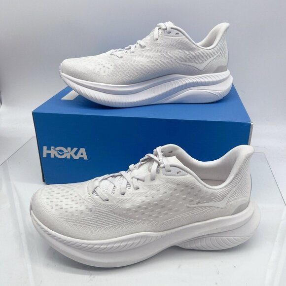 Hoka One One Mach 6 Womens Running Shoes Sneaker White Size US 10 - Picture 3 of 12